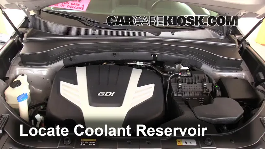 2014 Kia Sorento EX 3.3L V6 Refrigerante (anticongelante) Cambiar refrigerante